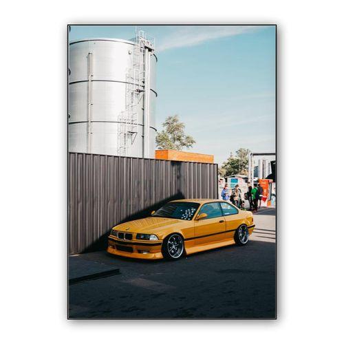 BMW E36 M3 wall art poster