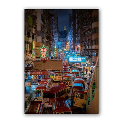 Hong Kong Traffic wall art poster