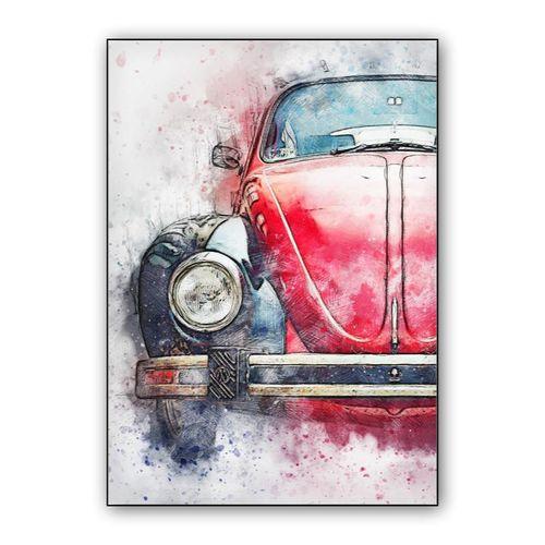 Volkswagen Beetle wall art poster