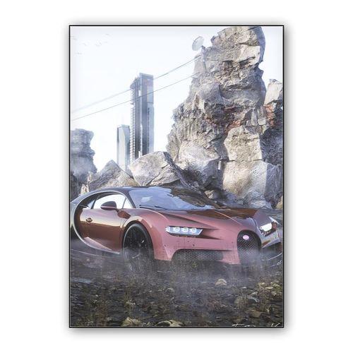 Bugatti Chiron wall art poster