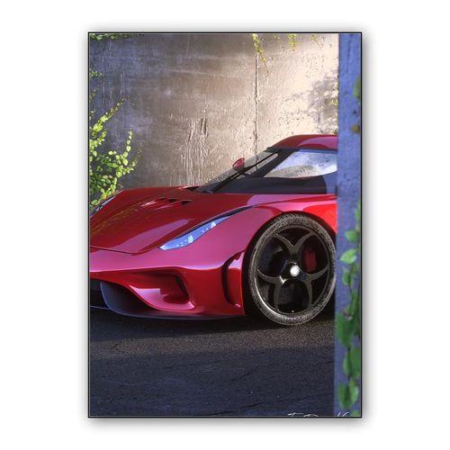 Koenigsegg Regera wall art poster
