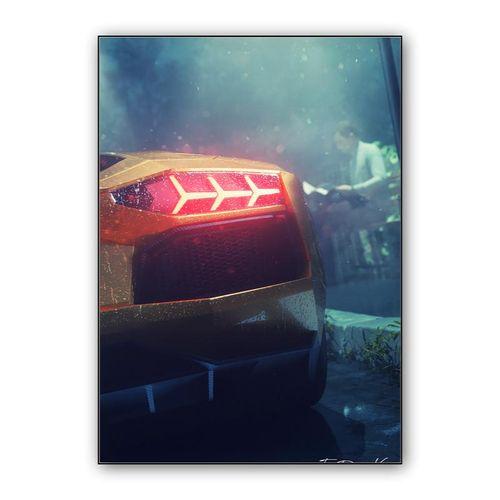 Lamborghini Aventador wall art poster