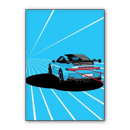 Rolling Into Weekend wall art poster
