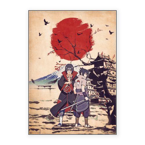 Soul of itachi x sasuke wall art poster