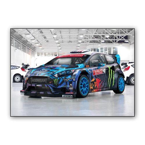 Ford Fiësta Rally car wall art poster