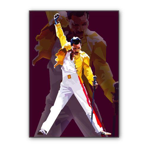 Retro Freddie Mercury wall art poster