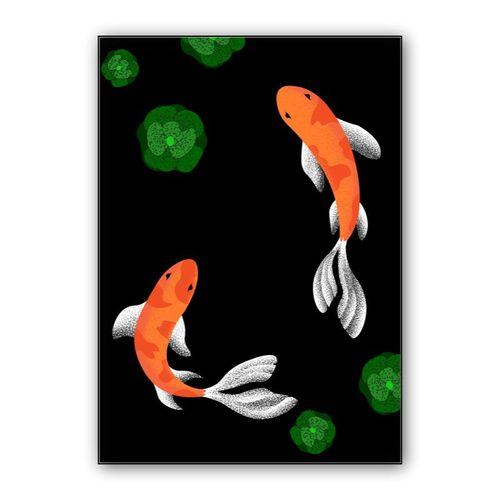 ORANGE or FISH wall art poster