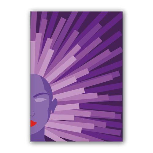 VIOLET LADY wall art poster