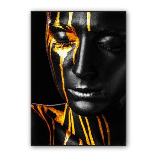 Black & Golf Face wall art poster