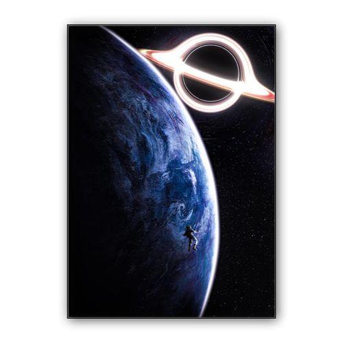 Black Hole Planet wall art poster