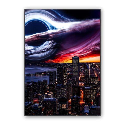 City Black Hole wall art poster