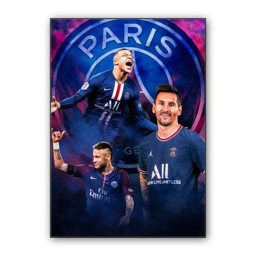 Messi Mbappe Neymar wall art poster