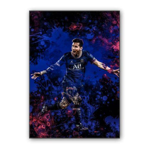 Lionel Messi Abstract wall art poster