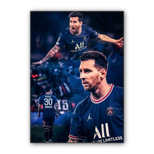 Lionel Messi PSG wall art poster