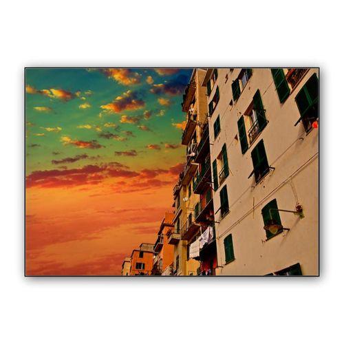 Genoa at sunset wall art poster