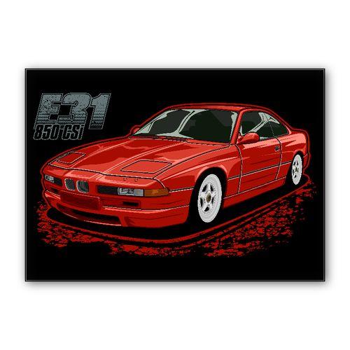 BMW E31 850CSi wall art poster
