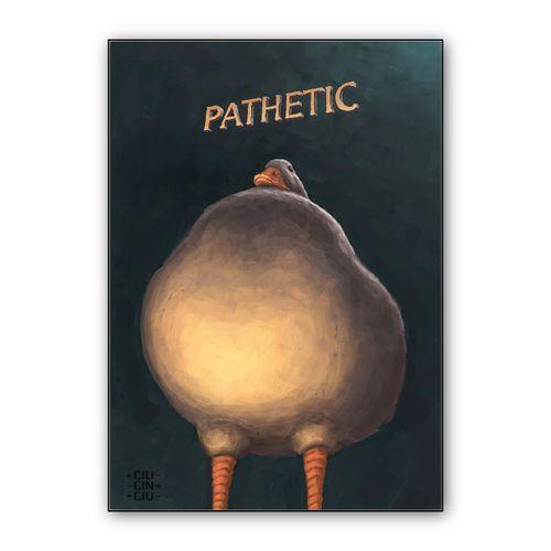 Judgemental Duck wall art poster