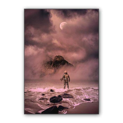 The heart is like a candle, longing to be lit wall art poster