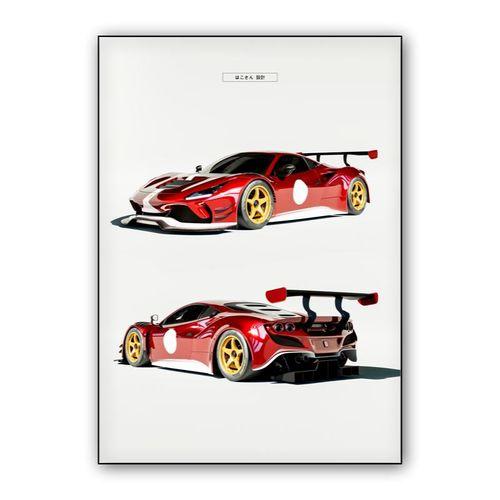 Ferrari F8 GT3 wall art poster