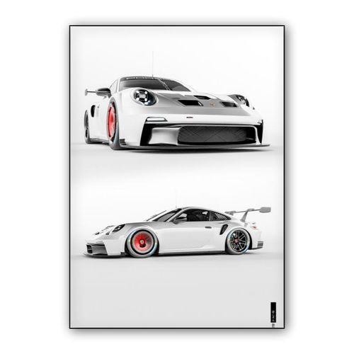 Porsche 992 GT3 Cup wall art poster