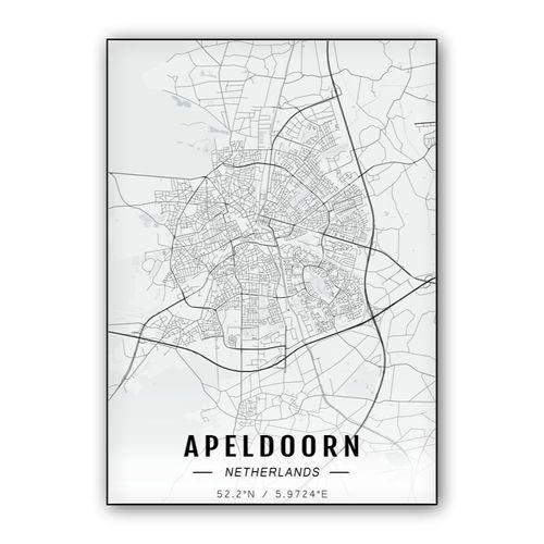Apeldoorn map wall art poster