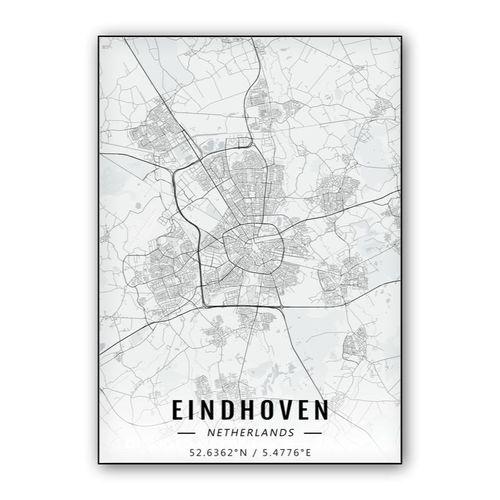 Eindhoven map wall art poster