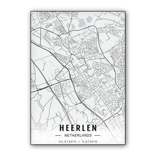 Heerlen map wall art poster