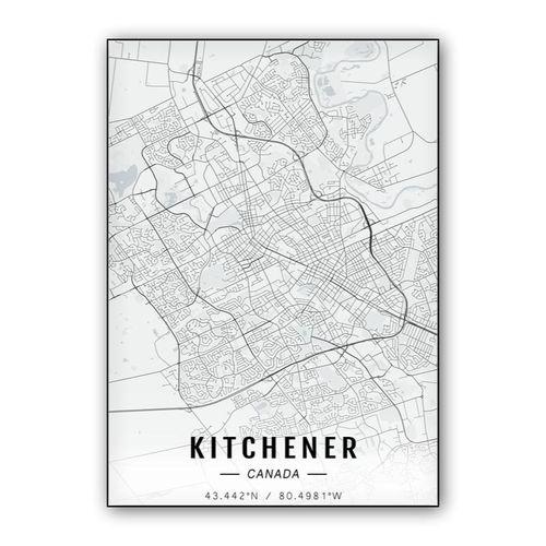 Kitchener Bay map wall art poster