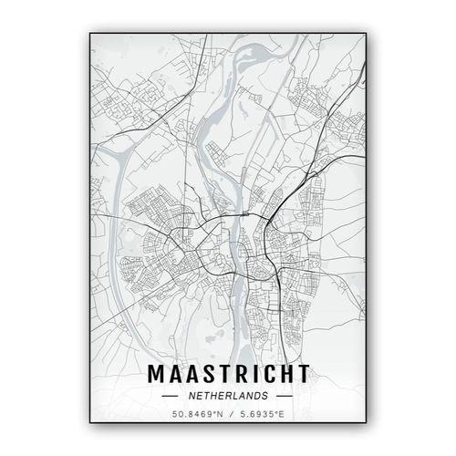 Maastricht map wall art poster