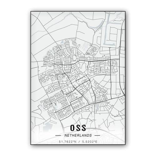 Oss map wall art poster
