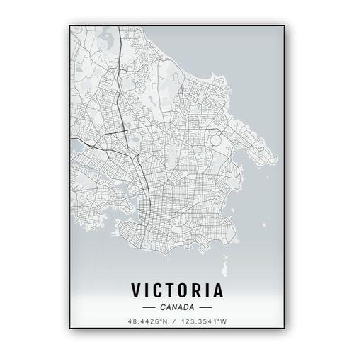 Victoria map wall art poster