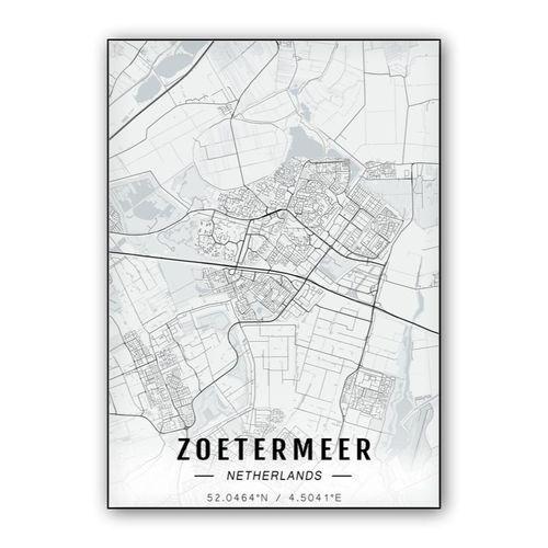 Zoetermeer map wall art poster