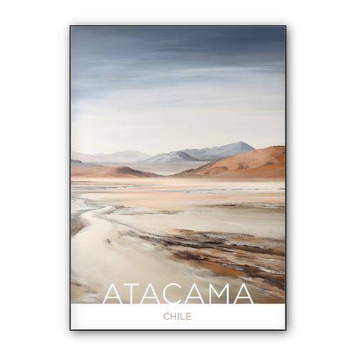 The Atacama Desert - Chile - Impasto Technique wall art poster