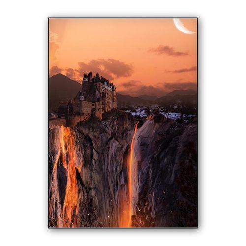 Lava castle wall art poster