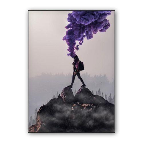 Smoke Head wall art poster