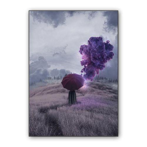 Umbrella Cloud wall art poster