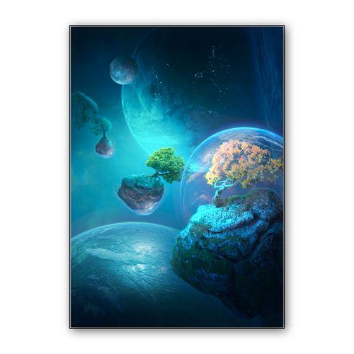 Vibrant Trees wall art poster