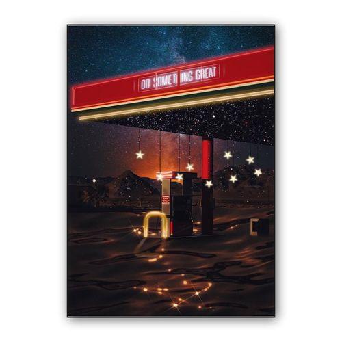 Dream gas station wall art poster