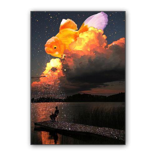 Goldfish wall art poster