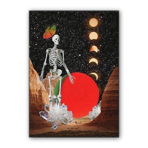 life and death wall art poster
