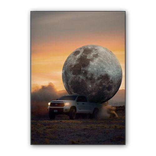The man who stole the moon wall art poster