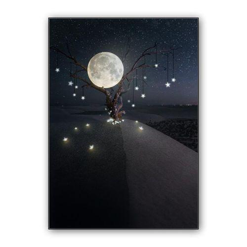 Star falling tree wall art poster