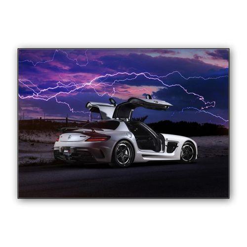 Mercedes SLS 63 AMG Black Series wall art poster
