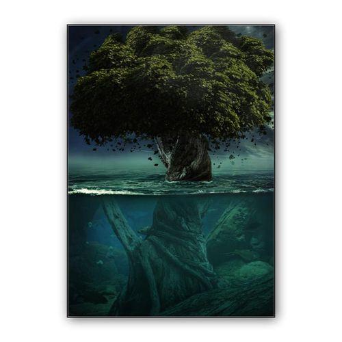 Alone in Depth wall art poster