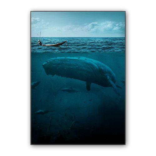 The Big Whale wall art poster