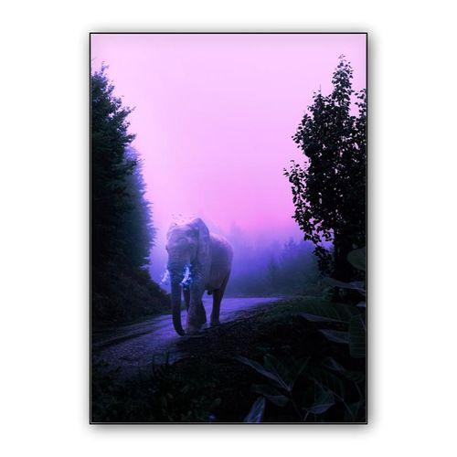 Elephant wall art poster