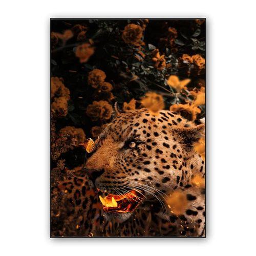 Gold Leopard wall art poster
