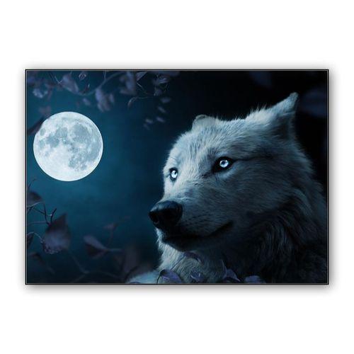 Wolf in Beautiful Night wall art poster