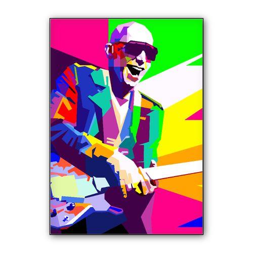 Joe Satriani Rock Guitar Instrumental Pop WPAP wall art poster