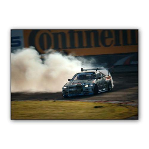Drifting Nissan Skyline GT-R R34 wall art poster